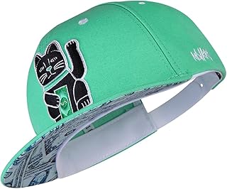 Sponsored You’re seeing this ad based on the product’s relevance to your search query.Learn more about this advertisement Nebelkind Snapback Cap Men Women Waving Cat One Size Adjustable Unisex High-Quality Baseball Cap Trendy Streetwear Style Baseball Cap with Straight Peak, Retro