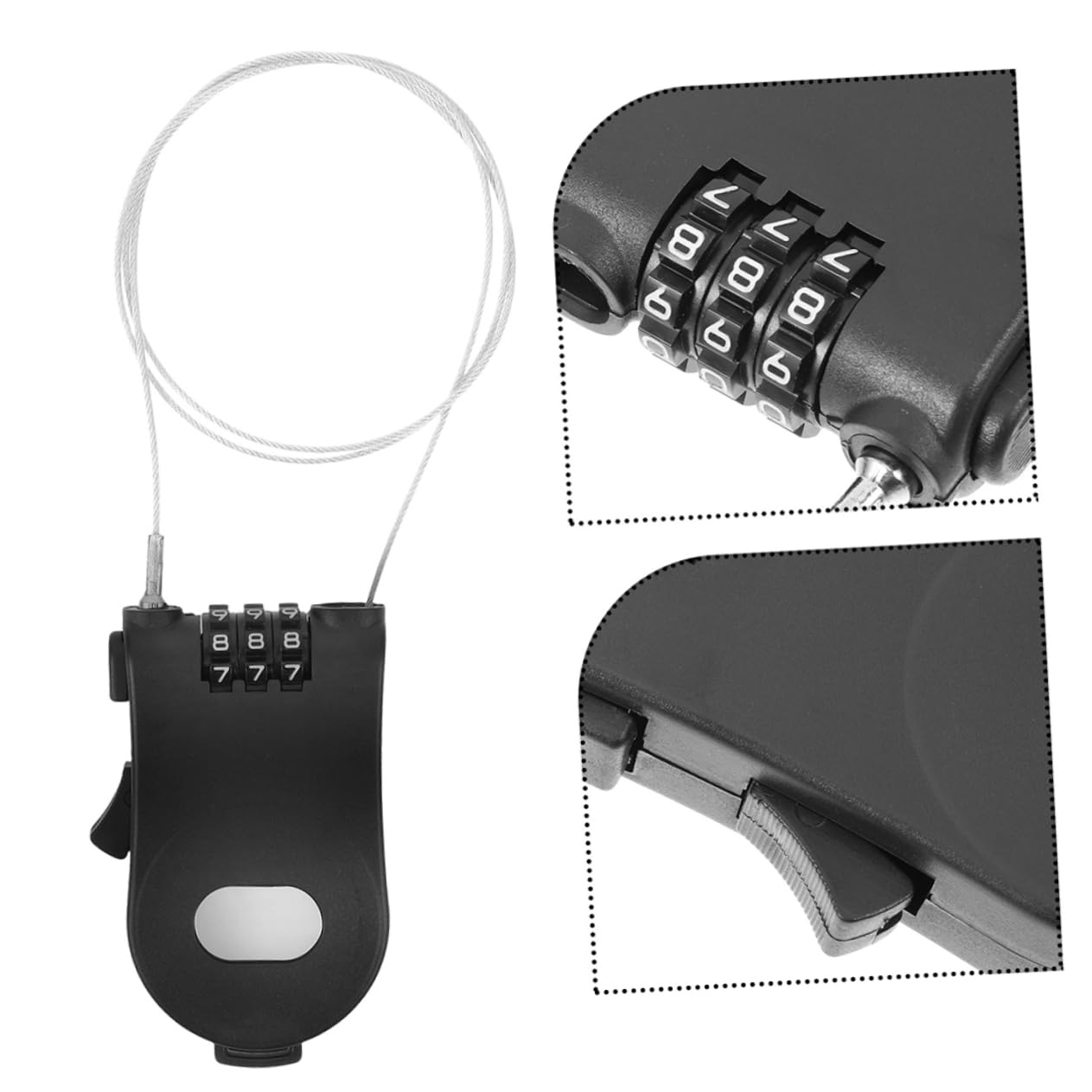 BESPORTBLE 8pezzi Lucchetto Antifurto Per Snowboard e Bici Da Lucchetto Compatto Con Password Per Sicurezza Ottimale Accessori Per Snowboard e Biciclette