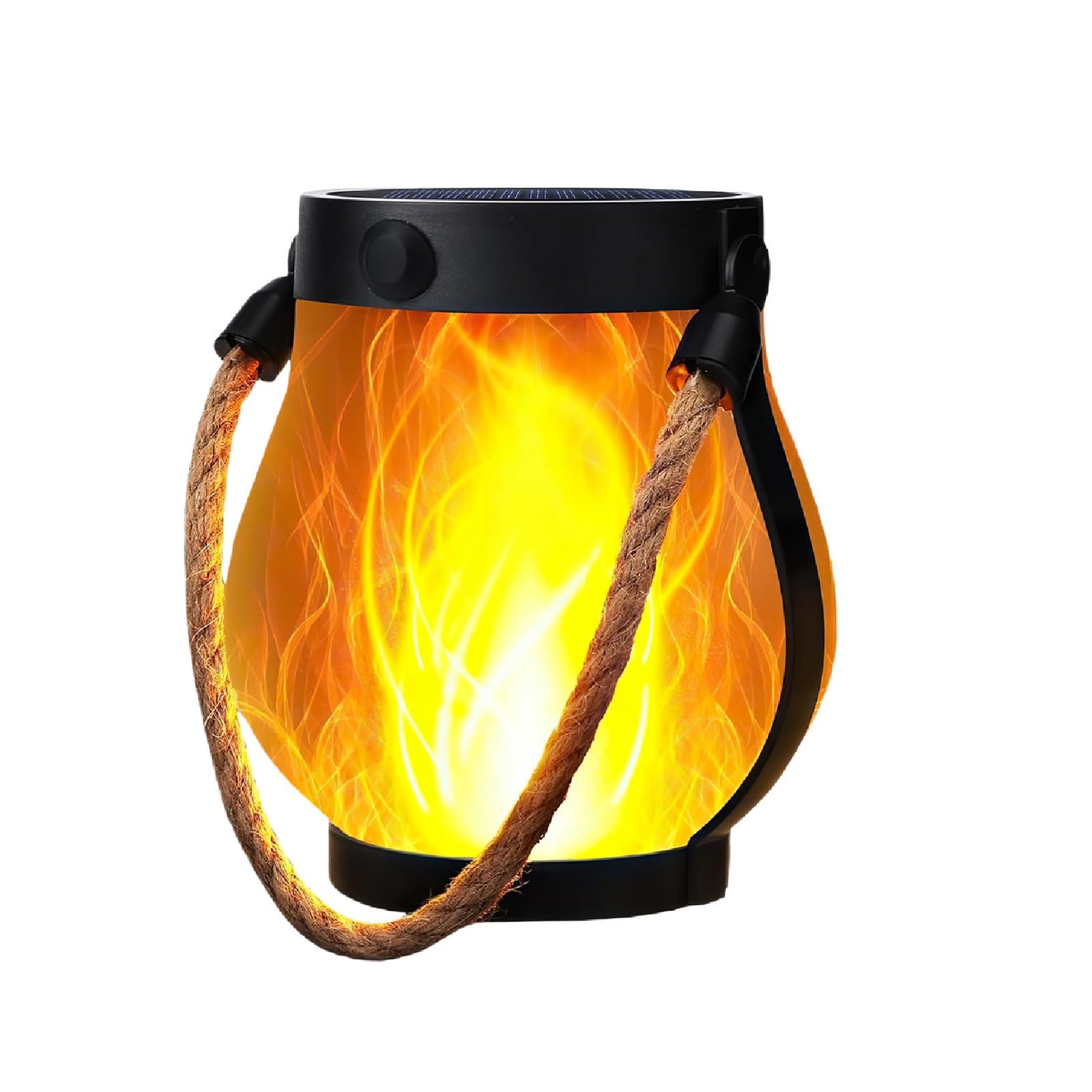 Flame Solar Lights Outdoor, Outdoor Solar Lanterns, Flickering Solars Lights, Hanging Solars Lights, Double Lights Modes-Dancing Flame & Warm Lights, Ipx4 Waterproof, Portable & Hanging (1pc)