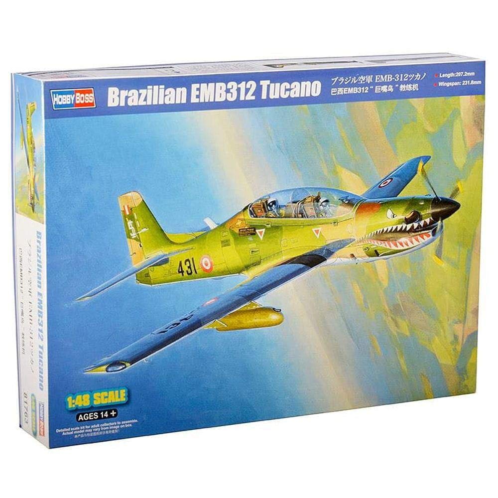 Amazon | ホビーボス 1/48 エアクラフトシリーズ ブラジル空軍 EMB-312