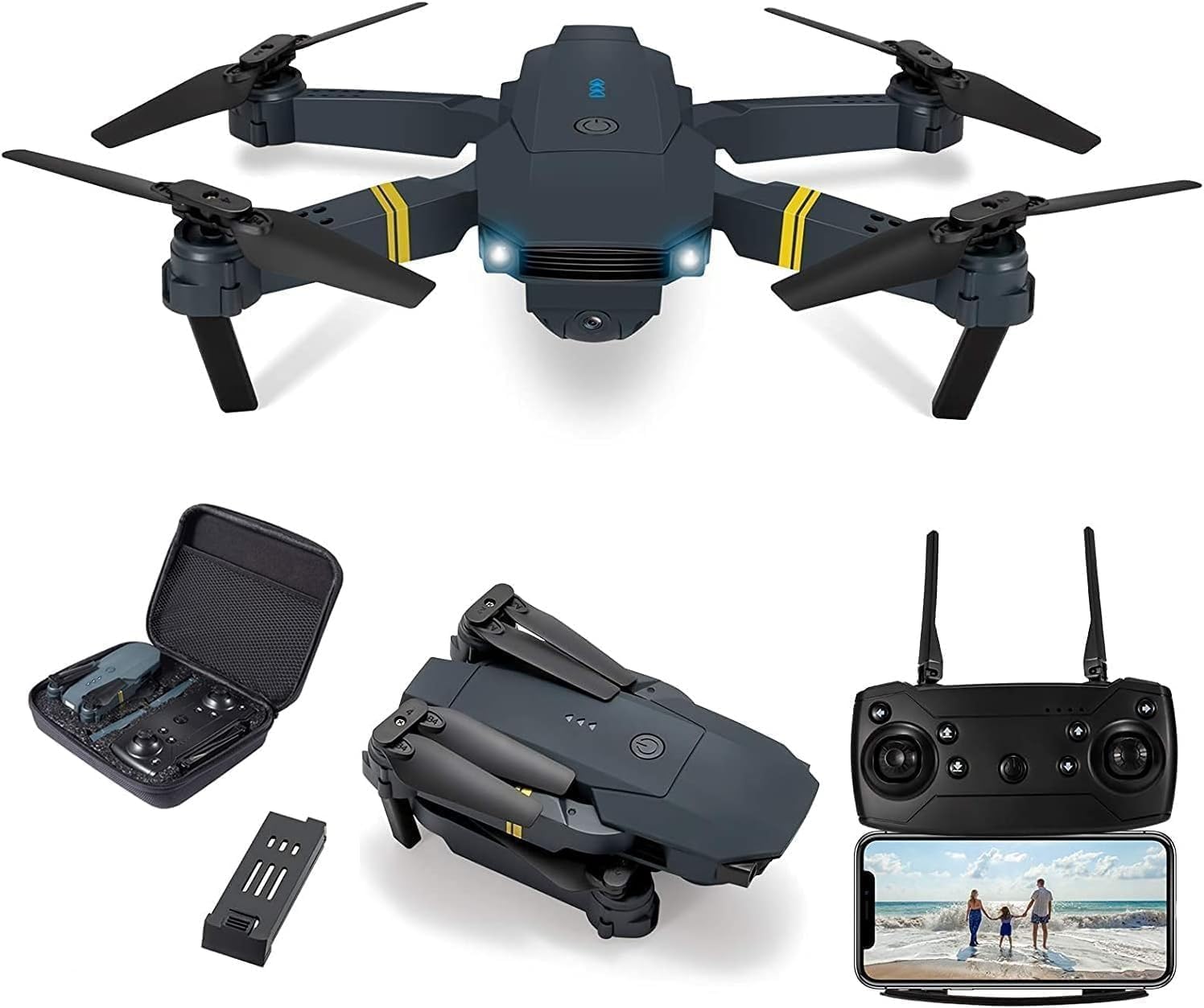 tmwilla Foldable-Drone-With-Camera-For-Adults-4k-1080P-HD-Drones-Toys-GPS-Auto-Return-One-Touch-Take-off-and-Landing