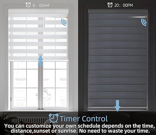 Miniatura 4 de Zigbee - Motor de persianas enrollables recargables para tubo de 1.496 pulgadas1.772 pulgadas, persianas motorizadas compatibles con Alexa