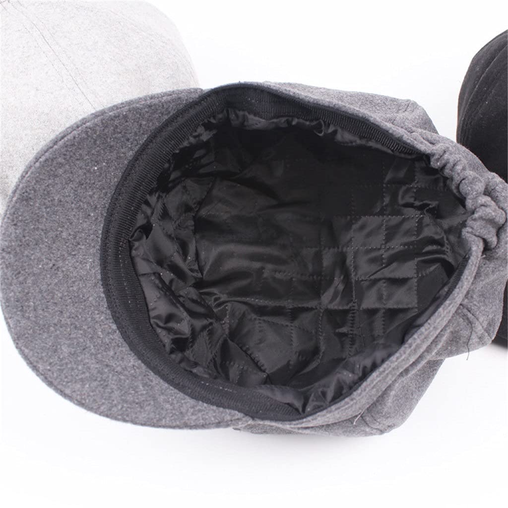 Damen-Baskenmütze, Newsboy-Mütze, Winter, Frühling, schwarz, einfarbig, achteckige Mütze, Vintage-Stil, lässig, Baker-Boy-Mütze (Farbe: Schwarz-Soul Eater1, Größe: 56–58 cm) (Argento 6 7/8)