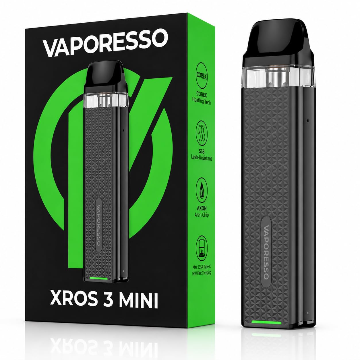 VAPORESSO XROS 3 Mini Pod Kit 1000mAh Battery Vape [Space Grey]