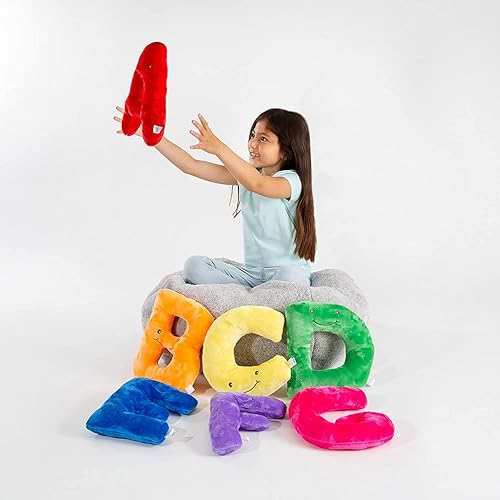 Educational Plush Letter M - Lilac Purple Large 11" Stuffed Alphabet - Machine Washable Toys - Perfect Learning Language Awareness and ABCs Recognition Gifts for Kids, 3, 4, & 5 Year Olds(Large,Letter A)