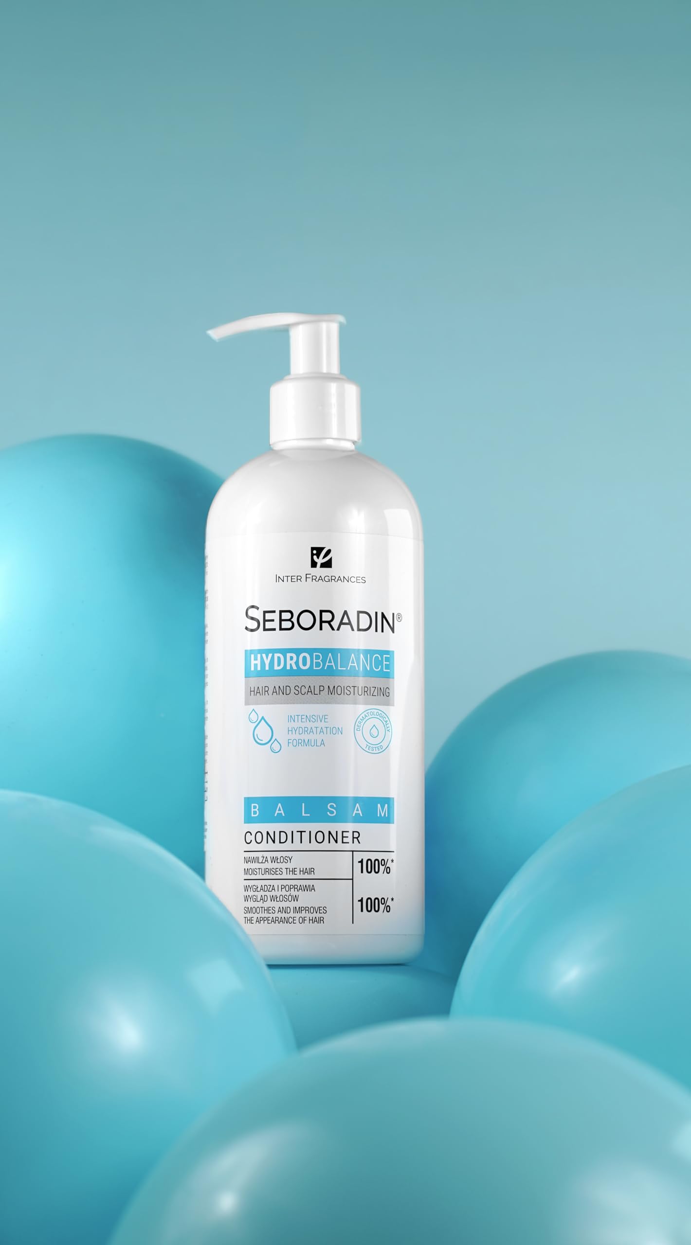 Seboradin Hair Conditioner Intensively Moisturizing For All Types Of Hair And Scalp Hydrating For Dry Hair Improved Elasticity Shine Aloe Vera Vegetable Glycerin Hydro Ballance 400 ml - Image 4