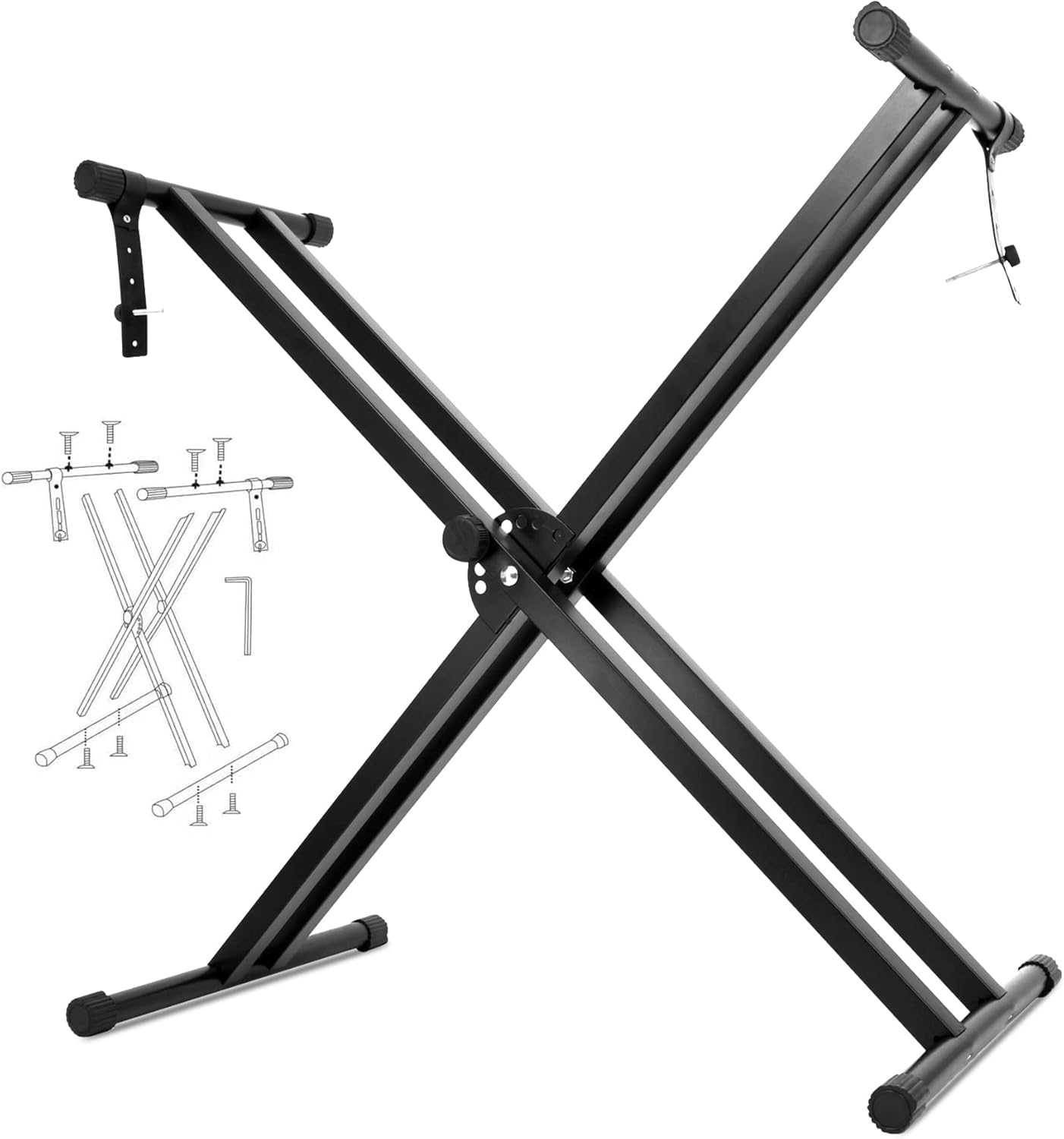 Piano Keyboard Stand DoubleX Piano Holder Adjustable Width Height