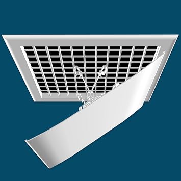 Air Conditioning Deflector Air Vent Cover, Anti Direct Blowing Cold Air Conditioner Windshield, Air Conditioner Outlet Air Wing Air Circulation, for Commercial Office Ceiling AC Vents
