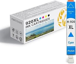 920XL Ink Cartridge High Yield Compatible for HP 920XL Ink Cartridges,Work for HP Officejet 6000 6500 6500 Wireless 6500A 7000 7500 7500A Cyan