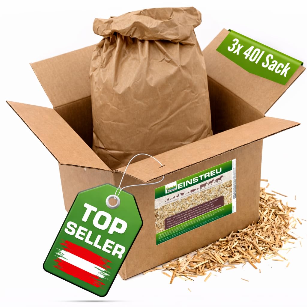 Jumbogras® Rindenmulchersatz, aus Häckselgut - pH neutral, unkrautbekämpfend und für Sensible Pflanzen geeignet, 100% aus Biomasse mit bodenverbessernden Eigenschaften, 3x40 L - Made IN Austria