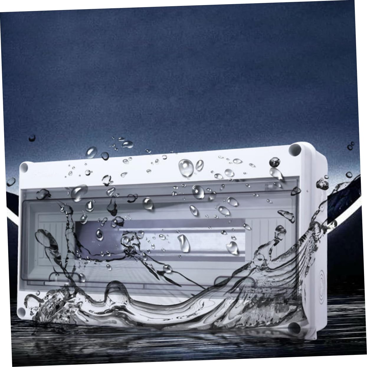 Caja Eléctrica Estanca Ip65 de Plástico para Distribución 18 Bucles | Abs, Montaje en Superficie, Uso Exterior, Protección Fiable contra Agua y Polvo