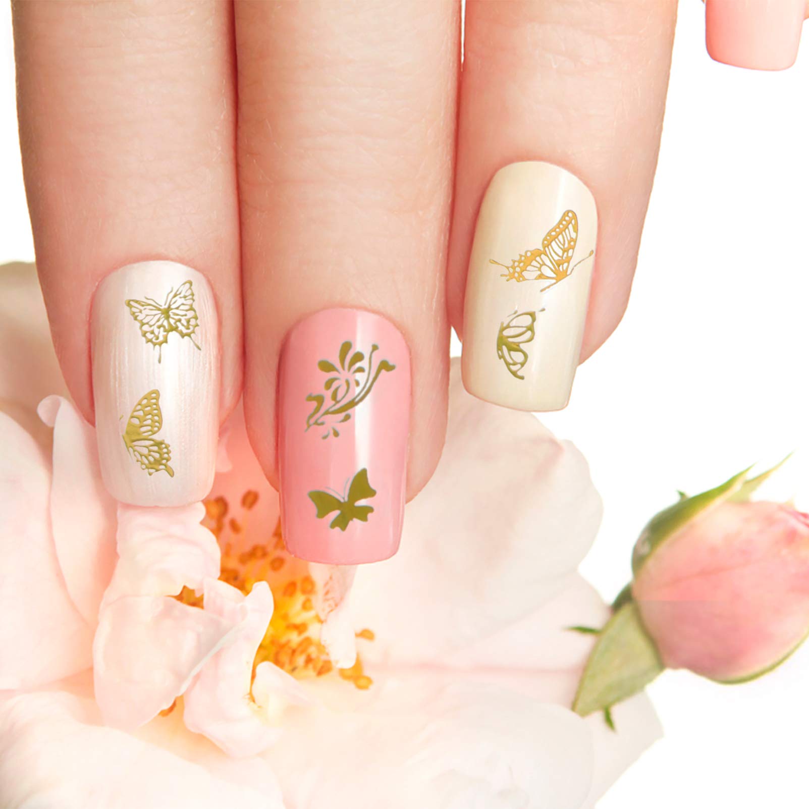 3 Set Adesivi Unghie Farfalle Autoadesivi E Decorazioni Per Manicure Te Per Unghie Gel Acriliche E Naturali Per E Personale 12 Fogli*3