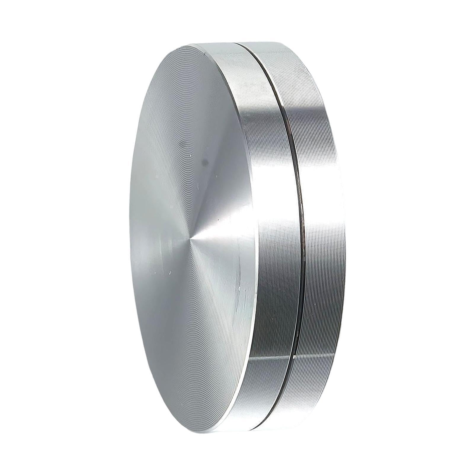 PIXZCSA Rotating Cake Turntable Bearing Is Constructed With Heavy Duty Aluminium Alloy Provides Excellent Stability On Countertops Enhanced Stability 360, Silver, 12x1.9cm