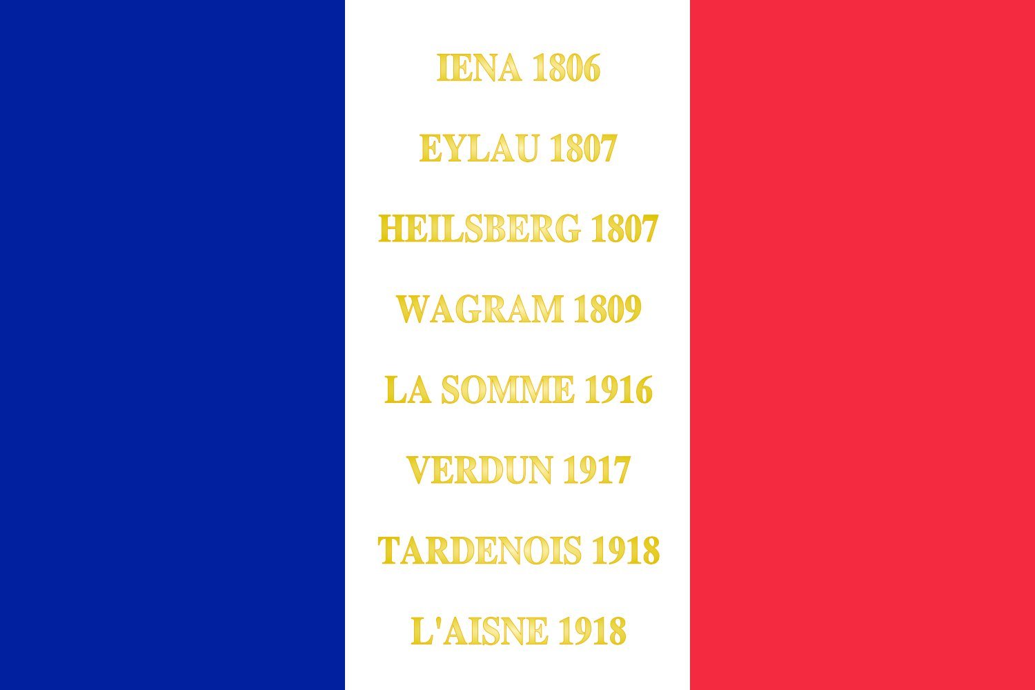 Drapeau Large 105e régiment d infanterie de ligne | drapeau