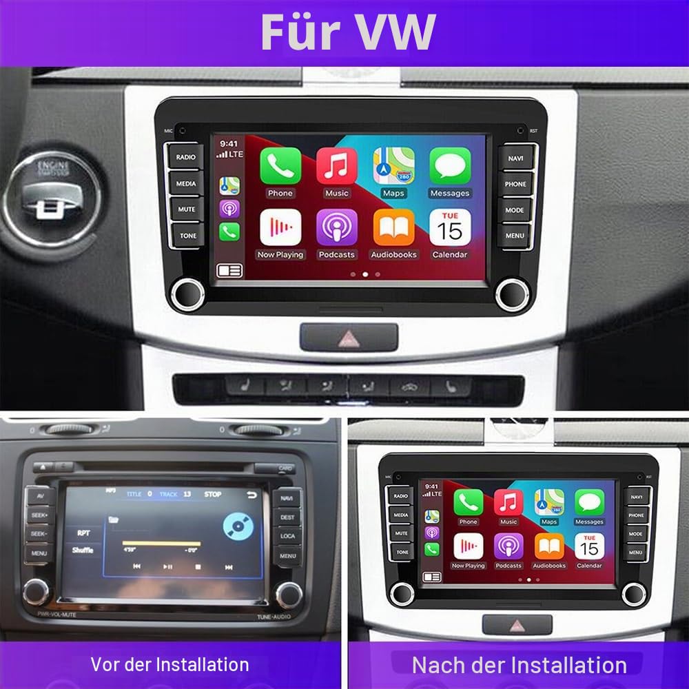 Android 13 Autoradio für Skoda Roomster 2006-2015 mit kabellosem Carplay