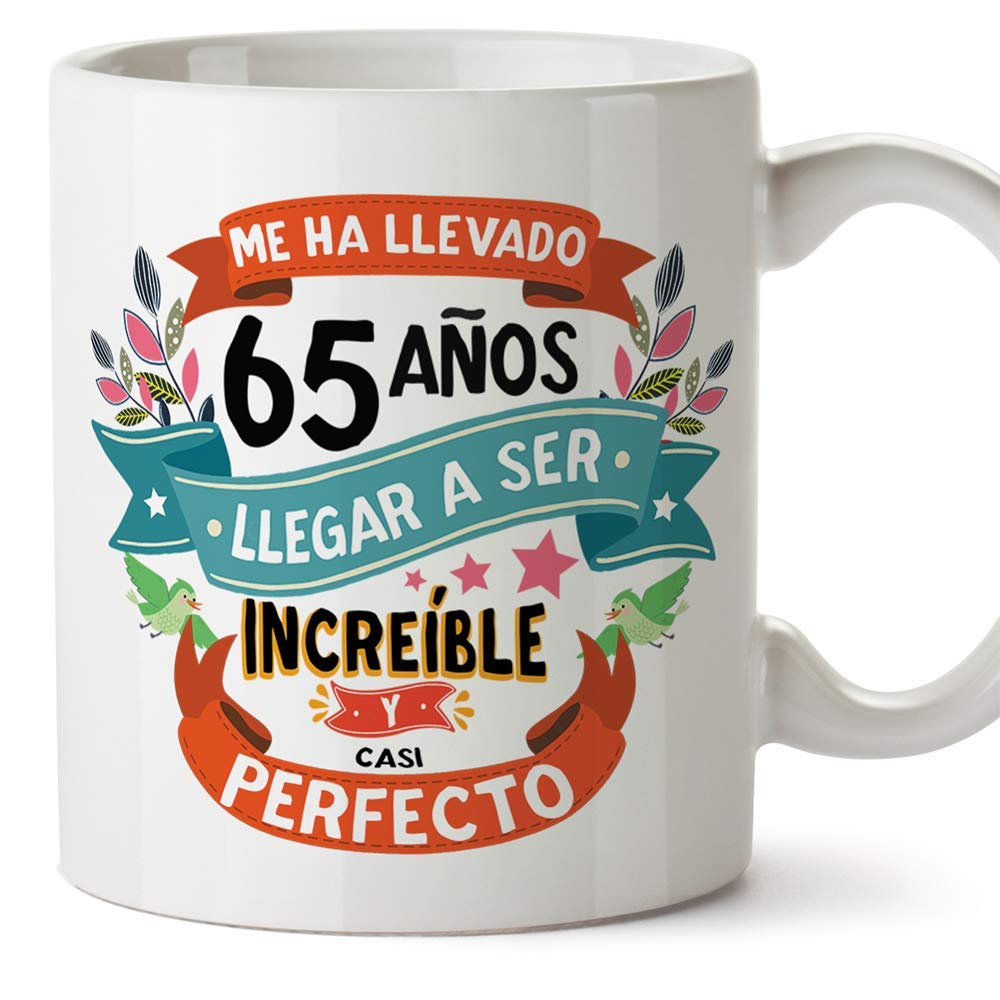 MUGFFINS Taza 80 Cumpleaños - "Me ha llevado 80 años llegar a ser increíble y casi perfecto - Regalos Desayuno Feliz Cumpleaños — view 144