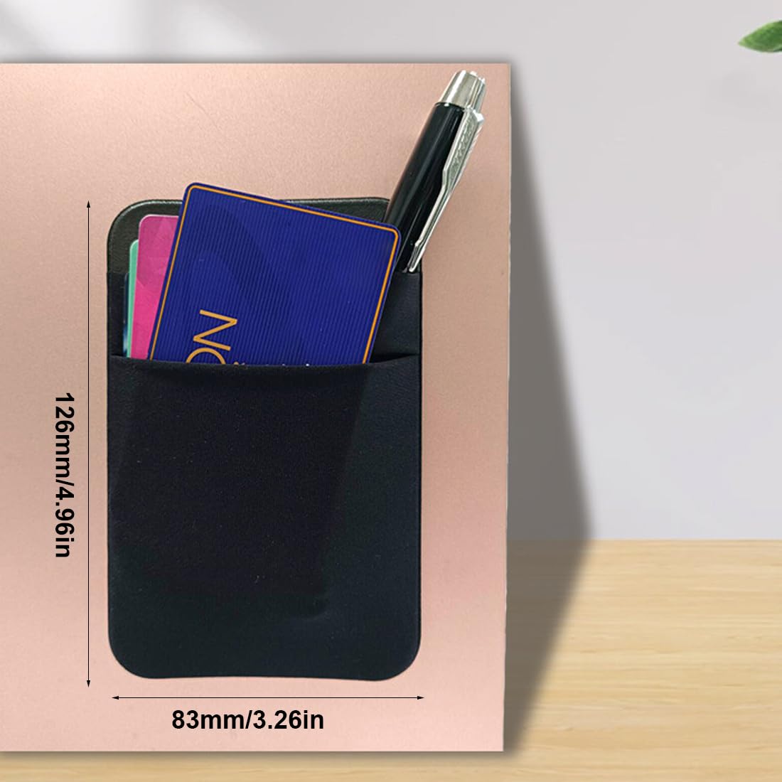 Custodia Hard Disk Esterno SSD, Custodia a 2 Tasche per Laptop con Adesivo Riutilizzabile, Protegge Il Disco Rigido, Nero