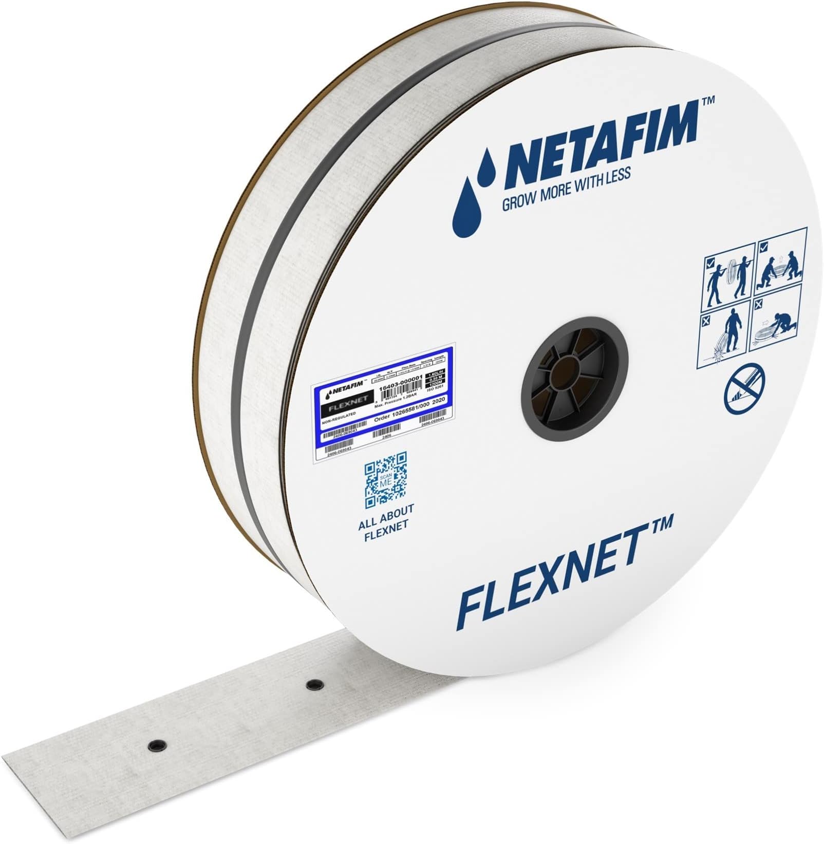 Netafim Flexnet Submain Pipe for Drip Irrigation 2" 1/2" CONN 1.20M 50M