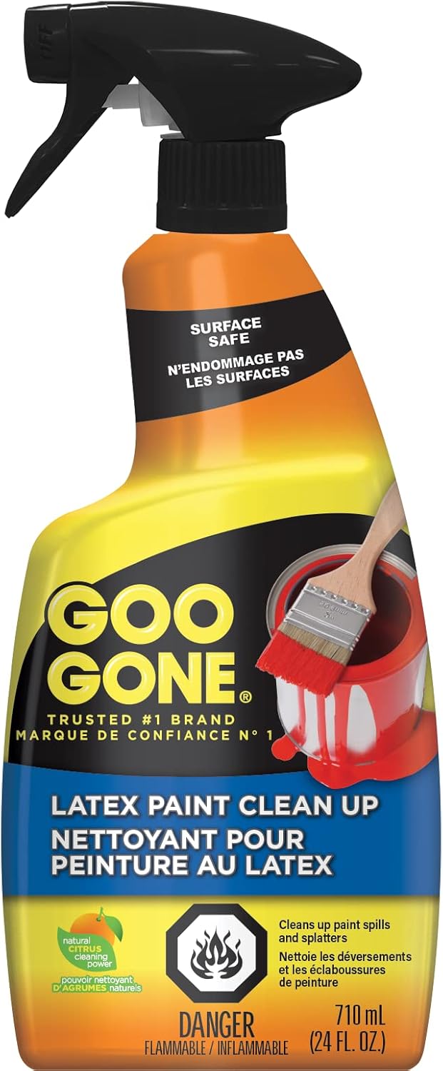Goo Gone Latex Paint Clean Up 24 Ounce Removing Paint Spills
