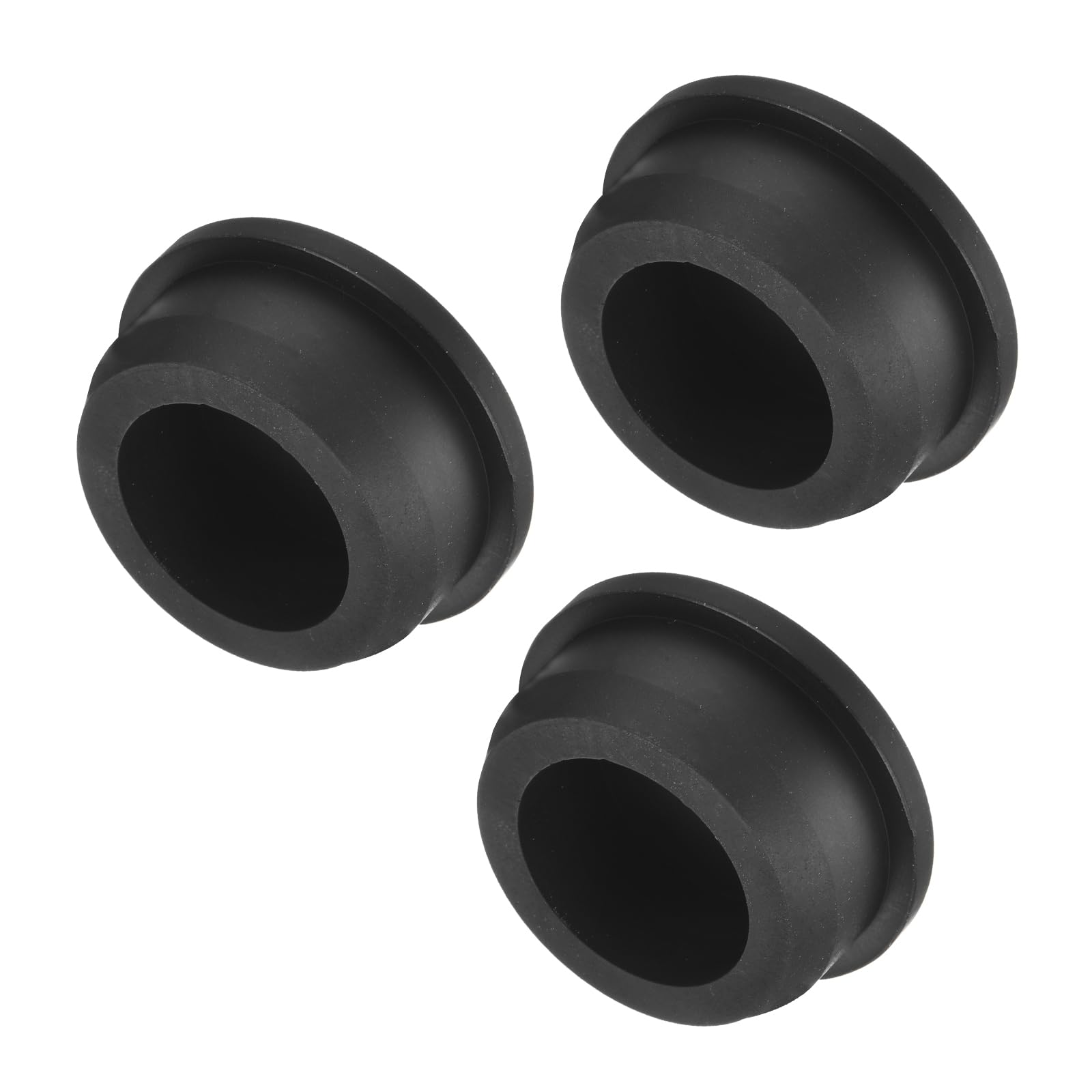 uxcell High Temp Silicone Plug Mount Dia 33.3mm/1.31 inch t Shaped Rubber Stopper Hole Plugs for Powder Coating Plating Waterproof Plugs Sealing Plugs Black Pack of 3(OD 38mm)