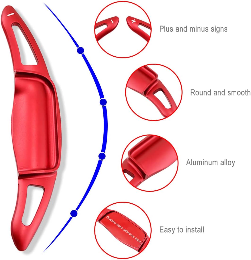 Alloy Steering Wheel Shift Paddle Extension Cover Compatible for Toyota Camry RAV4 Corolla 2019 2020 2021 2022 2023 2024 2025 2026 Accessories