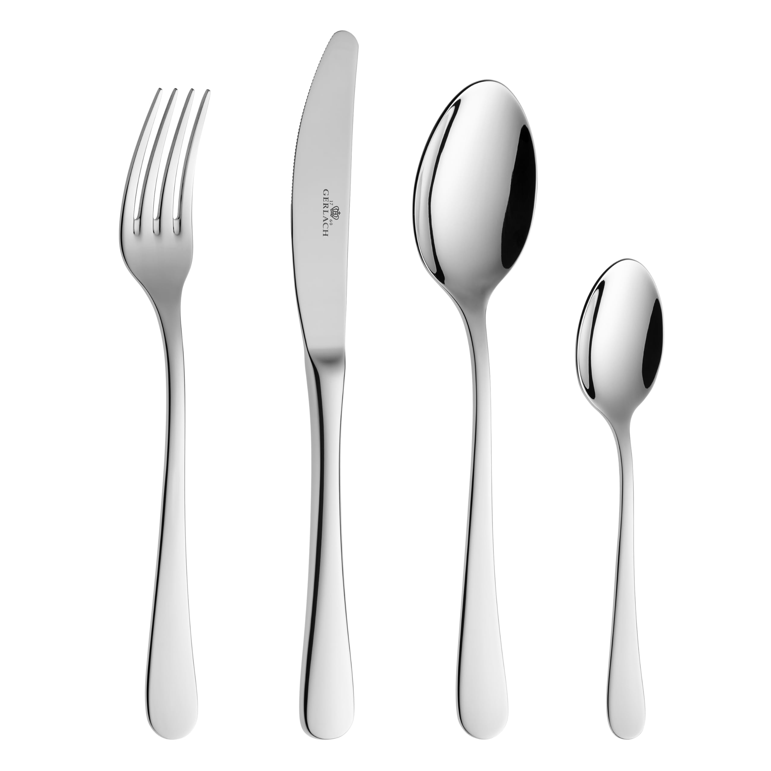 Gerlach | Un ensemble de couverts dans une boîte de 24 pcs - Flow | 18/10 Steel