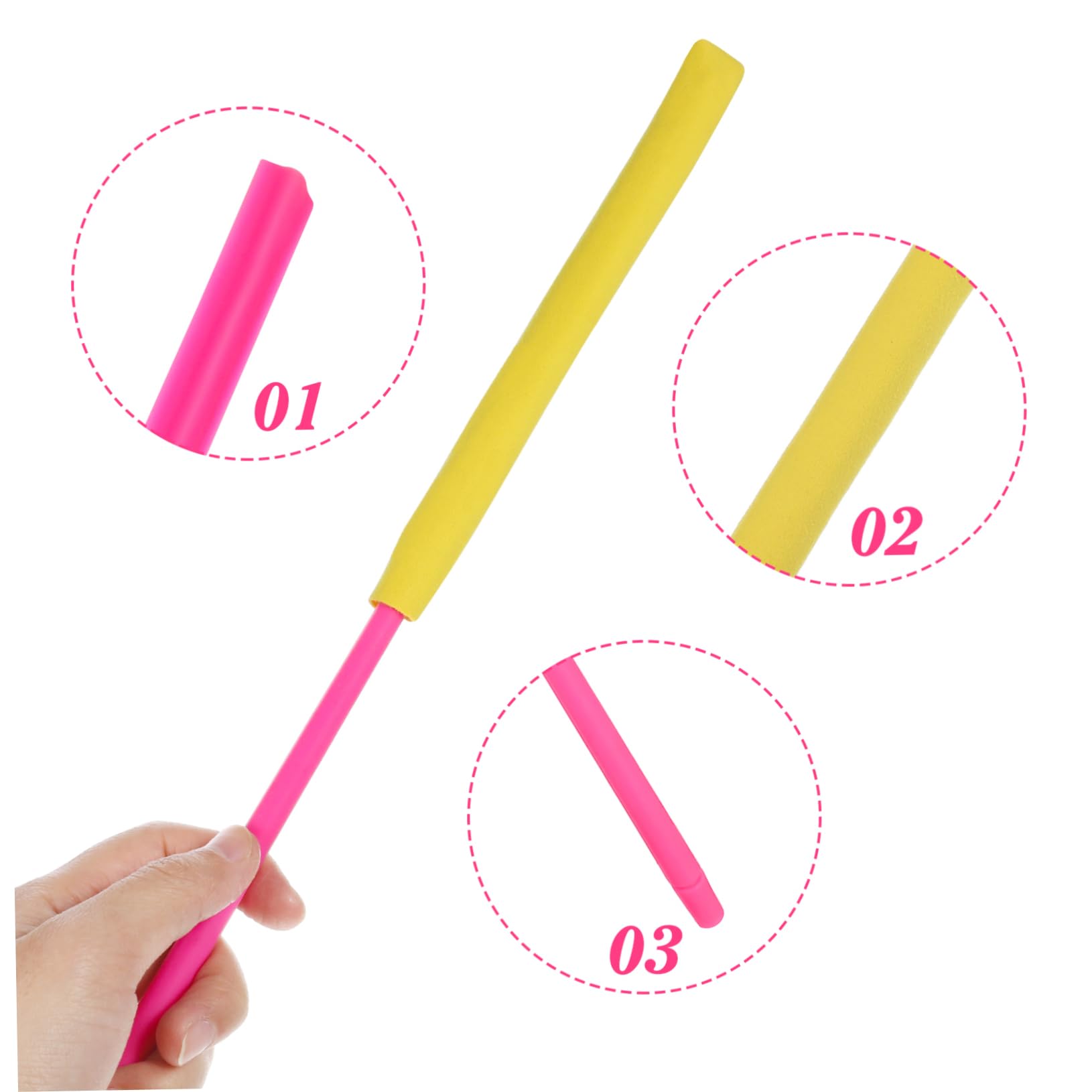 JOINPAYA Flute Cleaning Stick Flute Swab Cleaner by Tone Hole Cleaner Silicone and Cloth Material Easy to Use