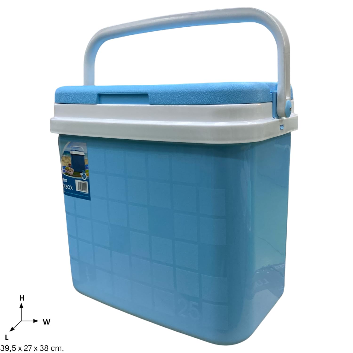 KROWN - Nevera Portátil Térmica, Color Pastel, Polipropileno, Ideal para Actividades al Aire Libre en el Jardín, Camping, Barbacoas, Picnic, Playa, Caja Rígida Térmica