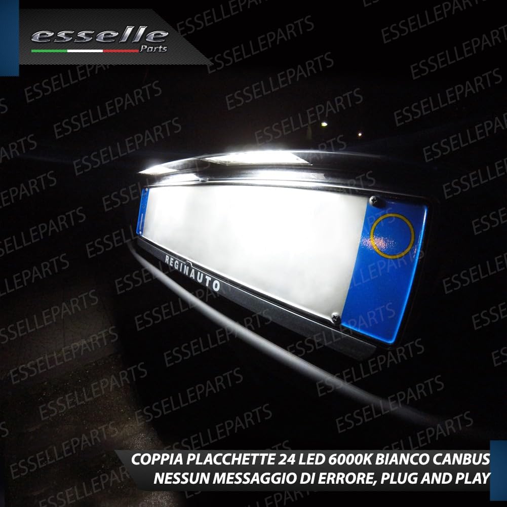 Placchette Luci Targa LED Compatibili con Mini Clubman R55, Countryman R60, Paceman R61, Countryman F60, Cooper F55 F56 F57 18 SMD CANBUS 6000K Bianco Ghiaccio Plug & Play Nessun Errore