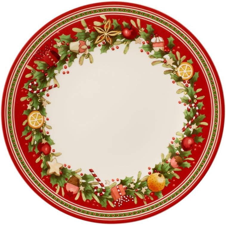 Villeroy & Boch Toy's Delight Lot de 6 assiettes plates, 28 cm, vaisselle de Noël, assiettes de service pour Noël, porcelaine de qualité supérieure, blanches Villeroy & Boch Toy's Delight Lot de 6 assiettes plates, 28 cm, vaisselle de Noël, assiettes de service pour Noël, porcelaine de qualité supérieure, blanches