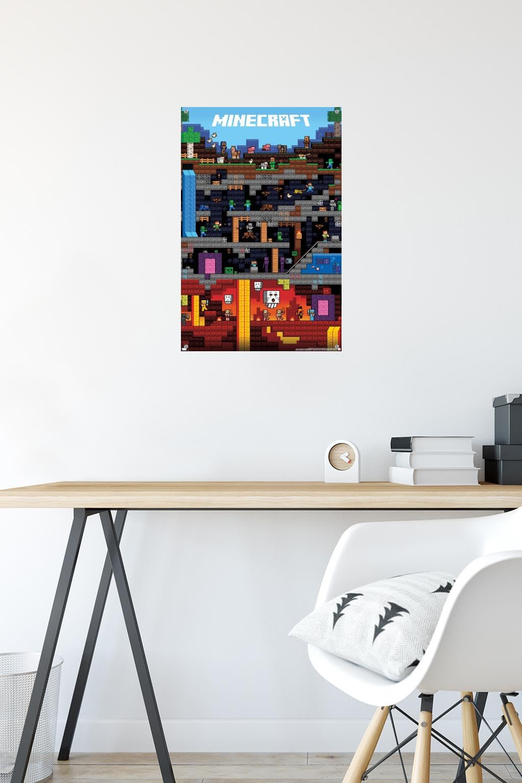 Amazon.co.jp: マインクラフト - ワールドリーウォールポスター
