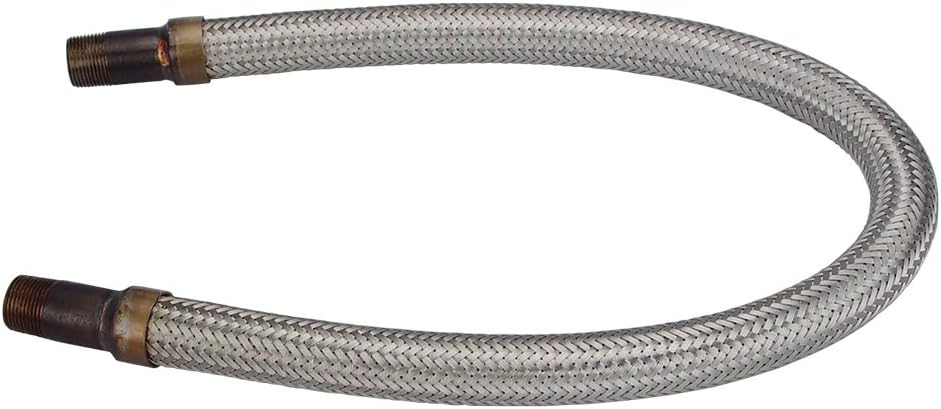 3/4 ID Flexible Braided Metal Hose, 36L, Made in USA, 8525-03