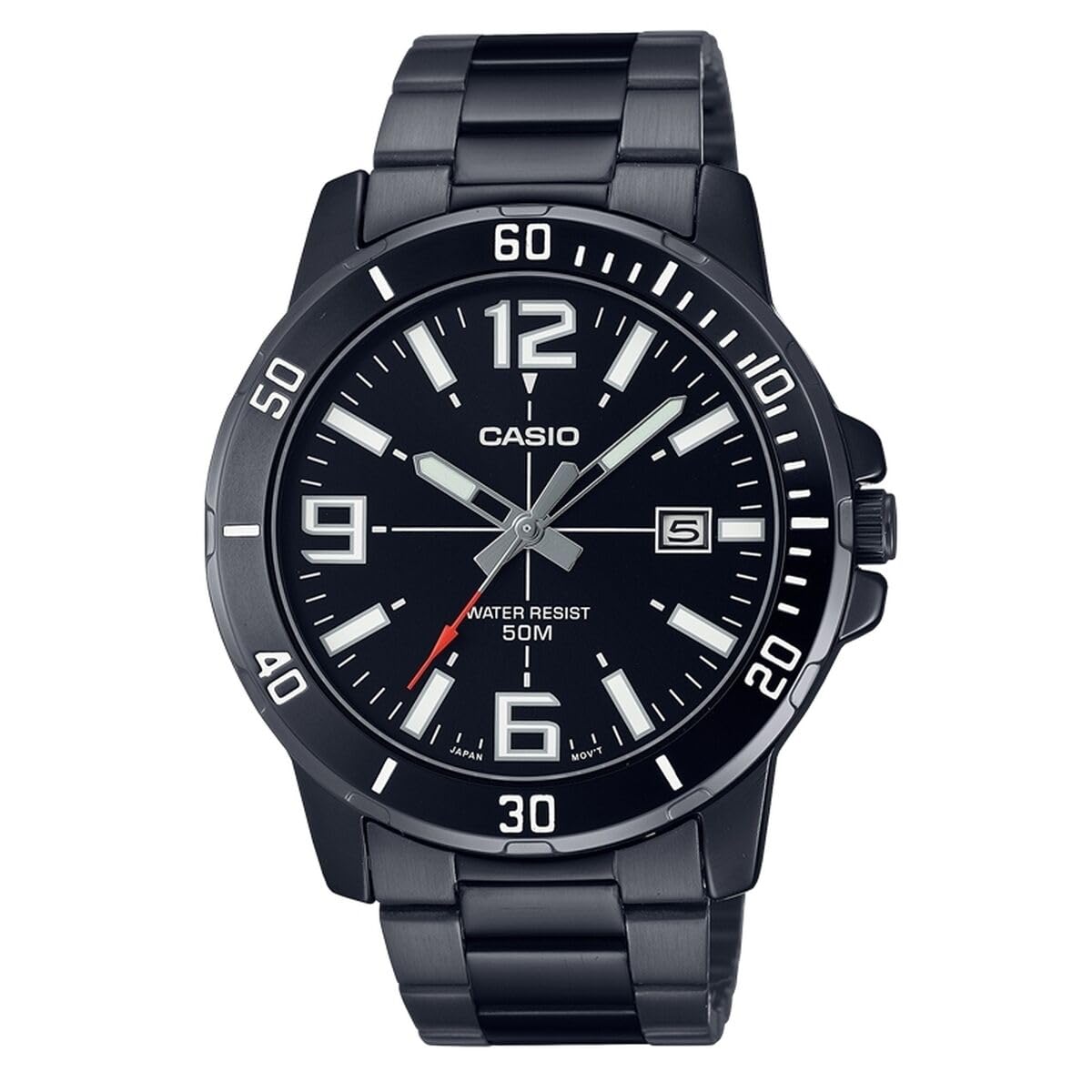 Casio Analog Black Dial Men's Watch-MTP-VD01B-1BVUDF
