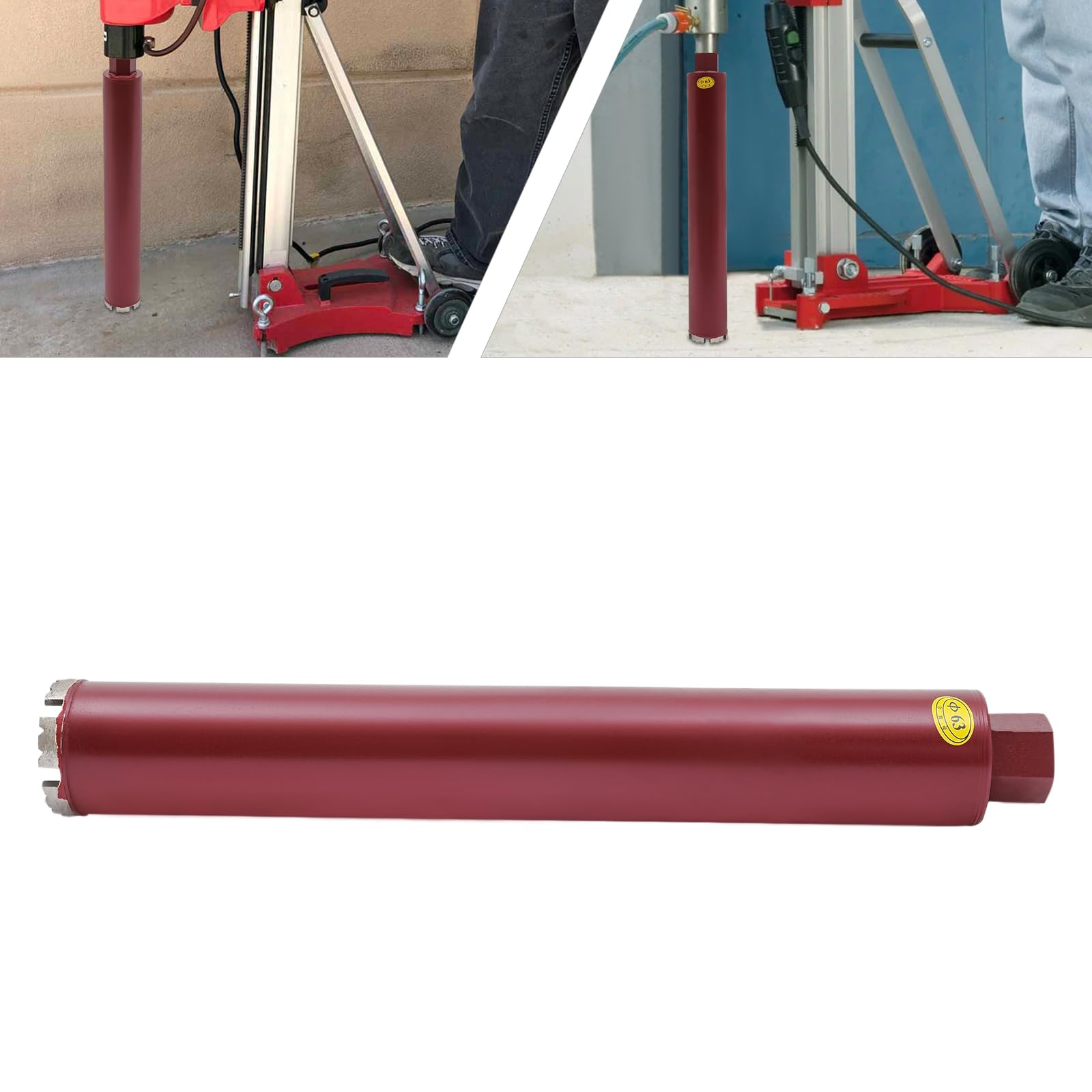 Trapano a corona da 63/76/112 mm, corona diamantata, trapano a carota, trapano a secco, corona diamantata, trapano a secco per calcestruzzo (63 mm)