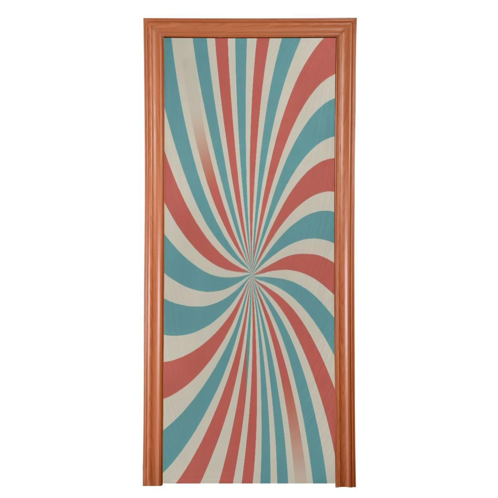 FLildon Retro Sunlight Stripes Door Cover Decoration, Party Accessory Porch Decor for Festive Ornament Room Door Covers 36 x 98 Inch