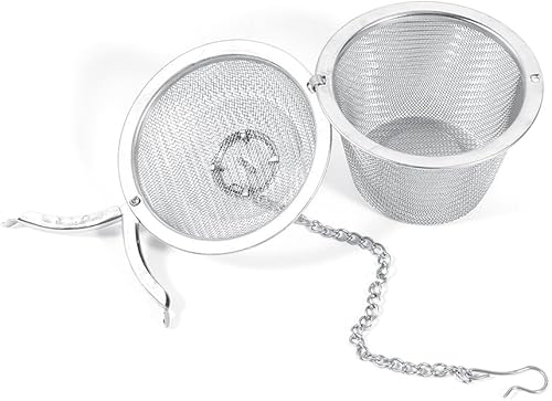 Miniatura 9 de Colador de té de bola, filtro de taza de té de malla extrafina, colador de té de acero inoxidable premium, bola de té para condimentos de especias a