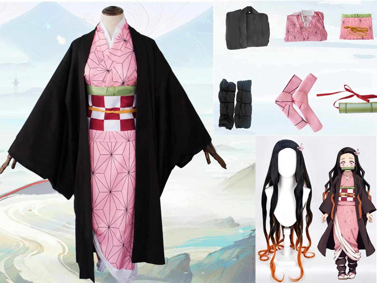 鬼滅の刃竈門 禰豆子公式ACOS製Mサイズコスプレ衣装未着用品