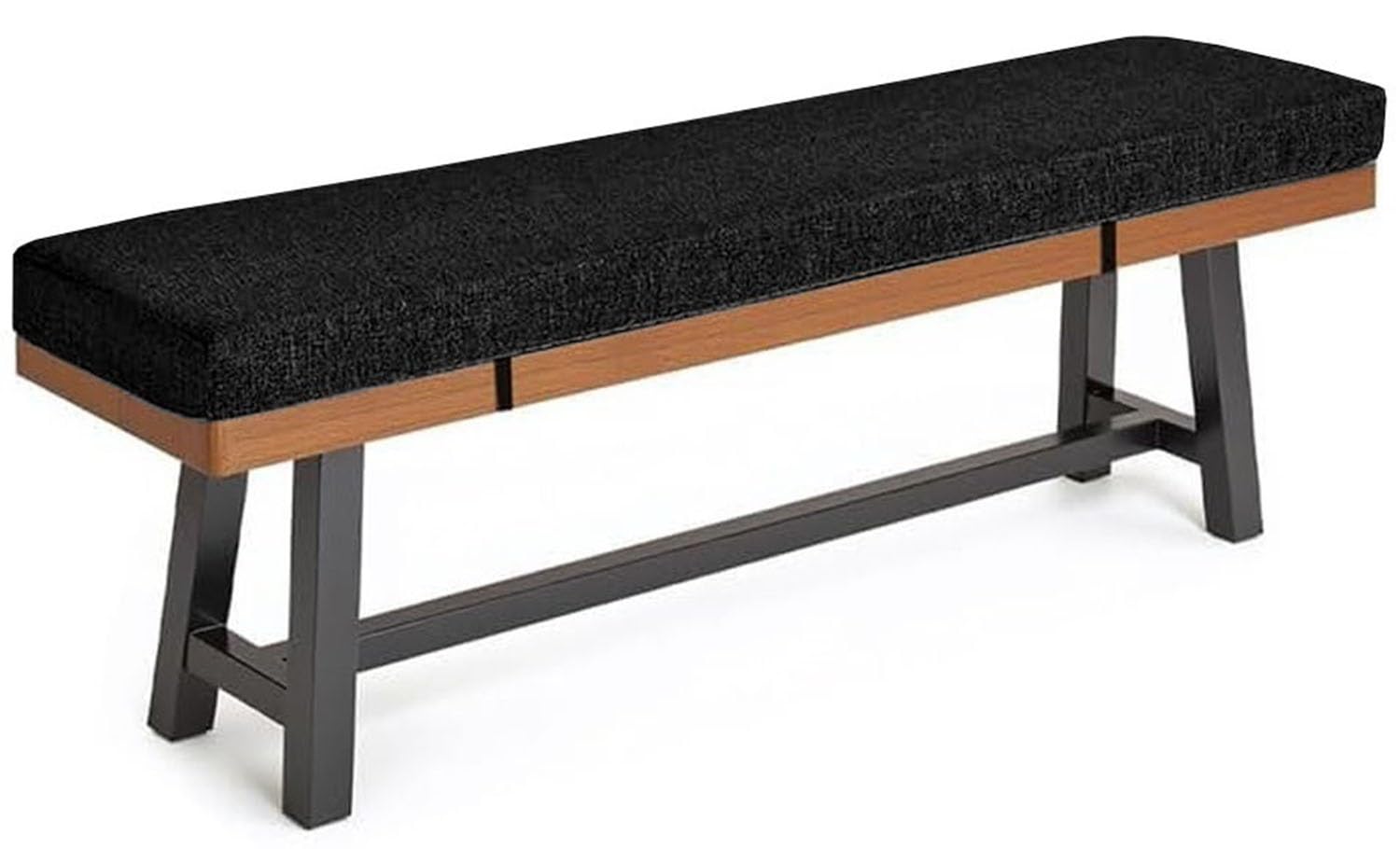 ELYSYSRL Outdoor Bench Cushion 140cm/100cm/120cm/150cm/220 x 40cm for Indoor Garden Furniture, Non Slip Pad Patio Kitchen Sofa Bench Cushions for Dinning Bench Swing Window Seat Pad(Black,100x28x3cm)