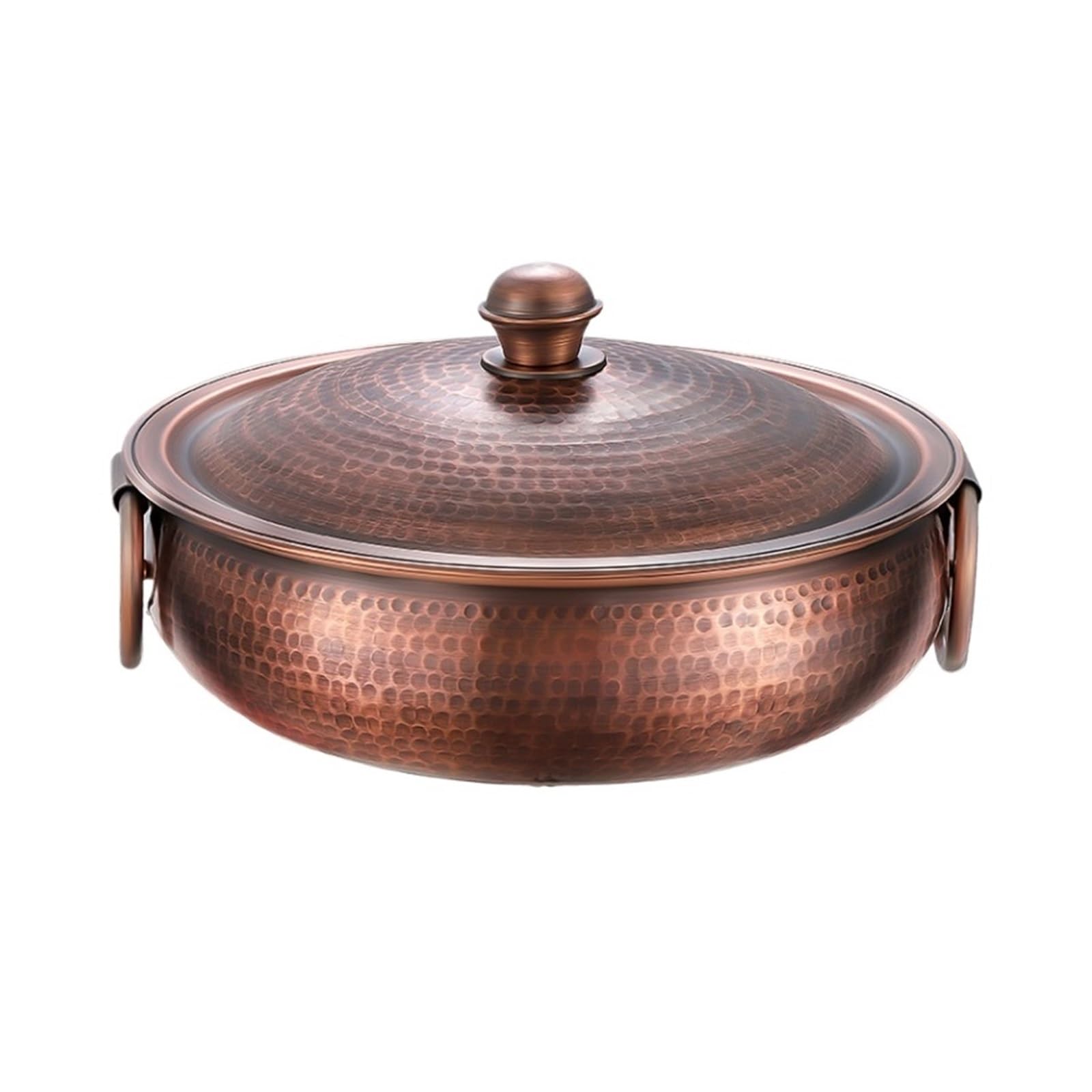 INUUXLG Hotpot for Cooking Copper Hot Pot Pure Induction Cooker Pure Copper Pot Retro-shabu Soup Copper Pot Cooking Pot Kitchenware