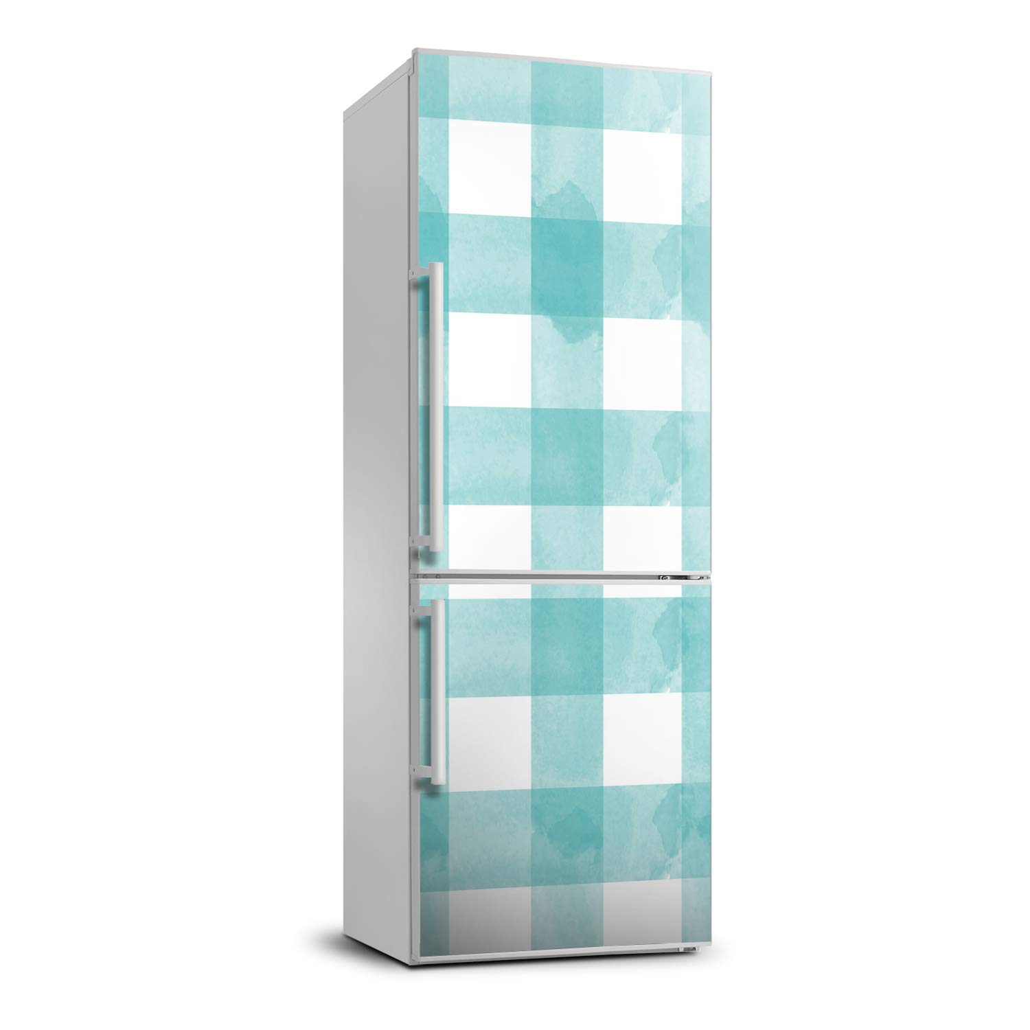 Pegatinas de rejilla azul de 70x190 cm para decoración de cocina y sala de estar