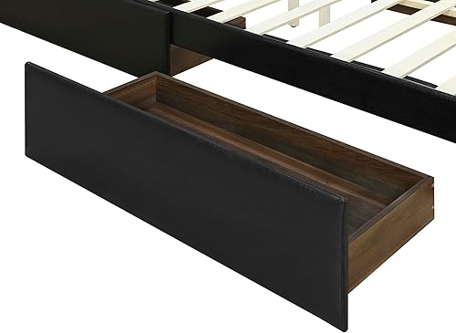 Miniatura 86 de Elegante cama con plataforma tapizada de terciopelo de tamaño Queen con cabecero, para niños, niñas y adolescentes (beige @cabecero/, Queen)