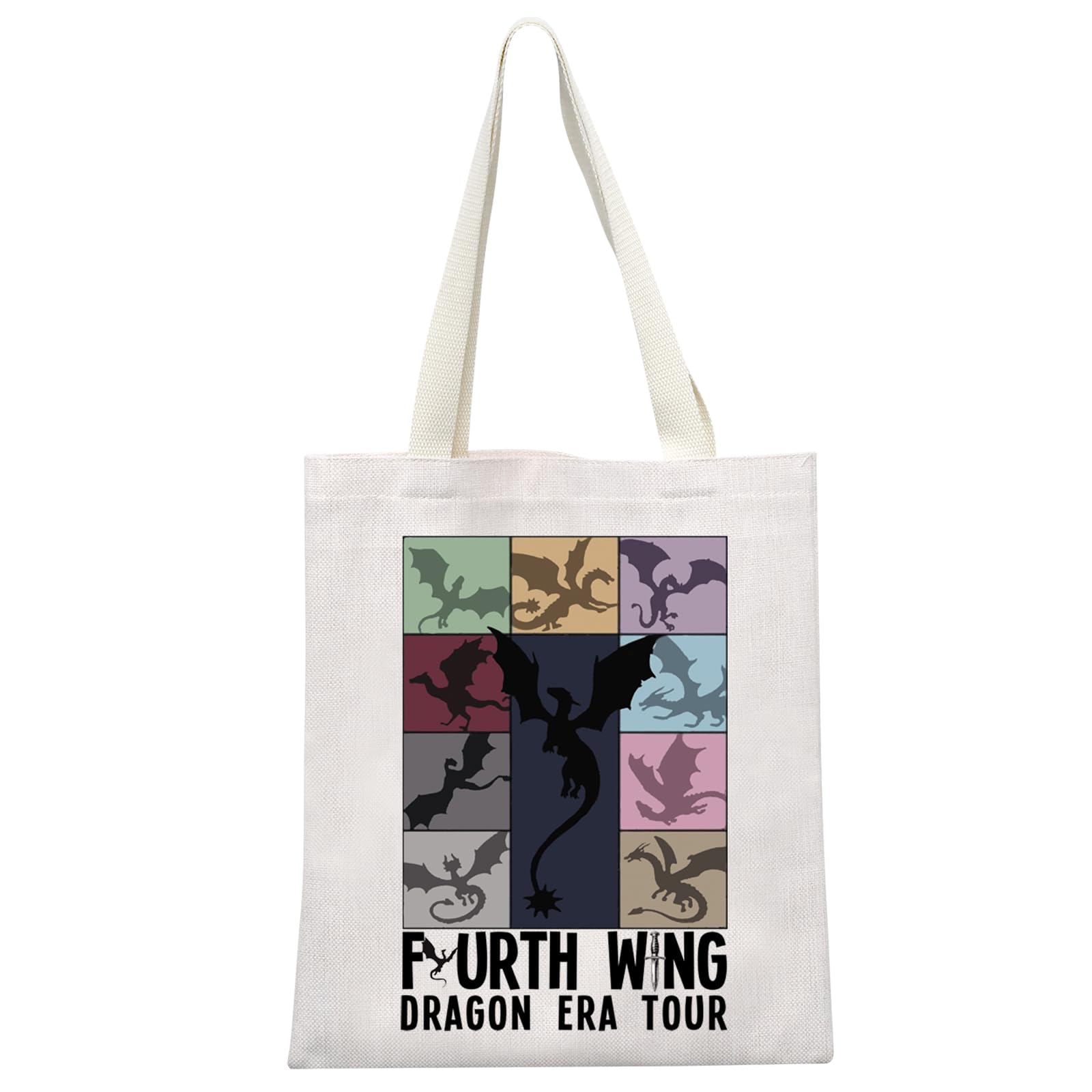 MEIKIUP Dragon Wing Era Tour Tote Bag Fantasy Reader Gift In My Fantasy Era Shopping Bag Riders Quadrant Bag
