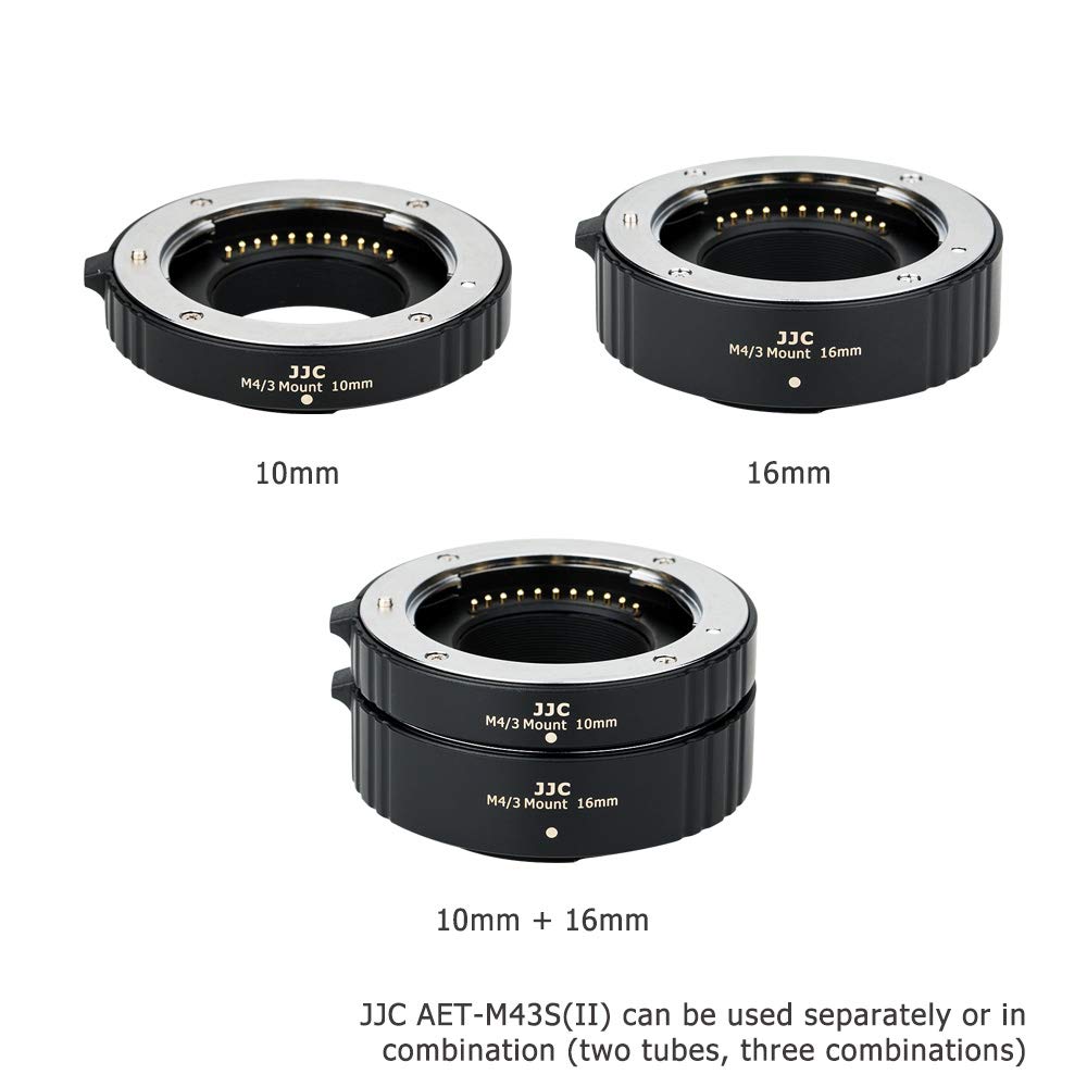 JJC M4/3 Mount AF TTL Auto Focus Extension Tube 10MM/16MM for