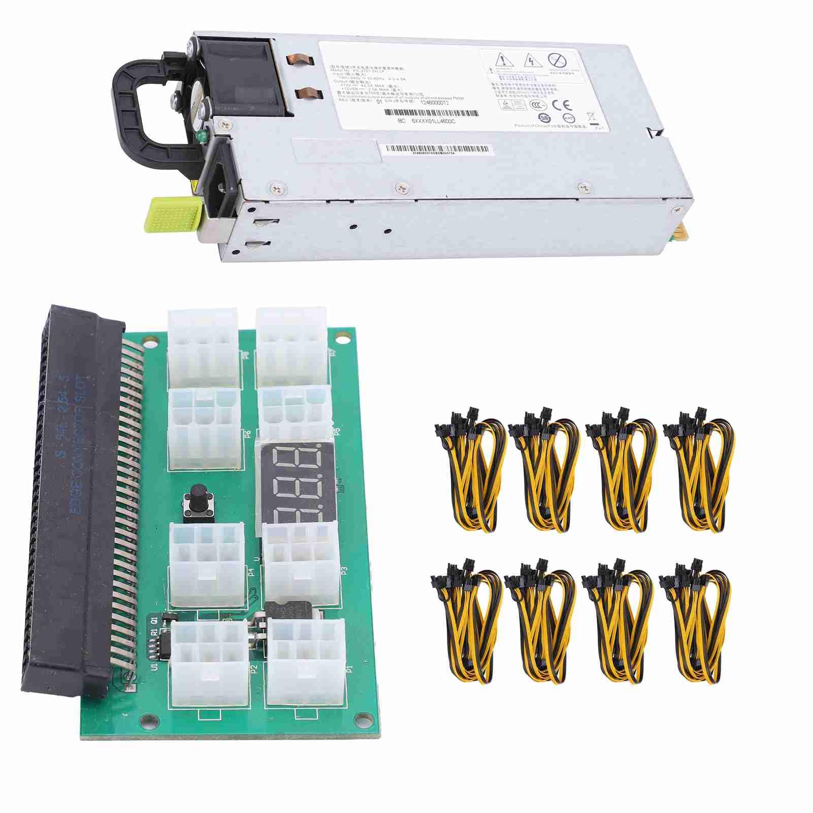 Garosa Server-Netzteil, 750 W, Aluminiumlegierung für R520G7 R2285, Stabile Leistung, Hohe Effizienz, Ideal für Kritische Server-Operationen