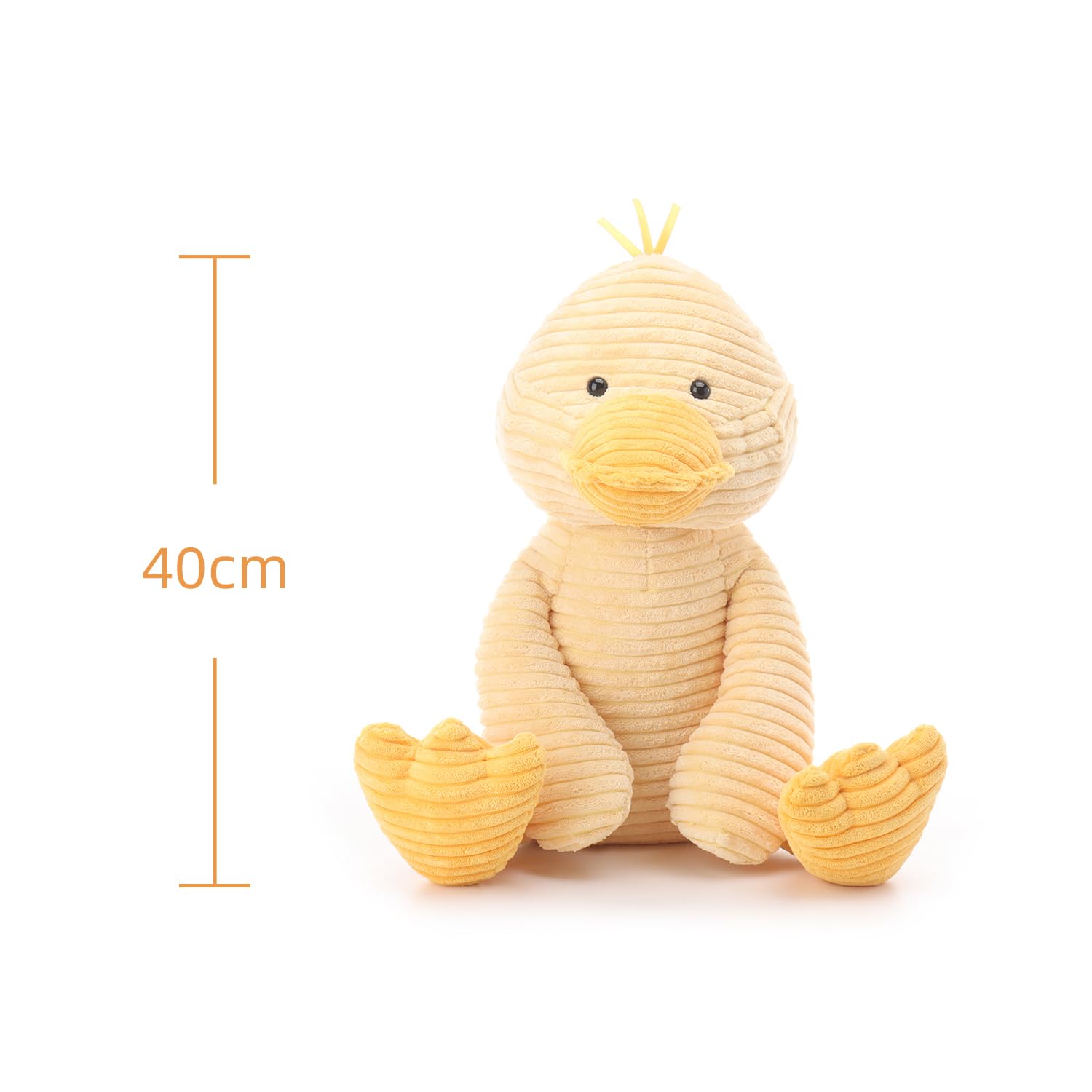 Apricot Lamb Cord Ente Plüschtier Kuscheltier Stofftier Gelb 40cm
