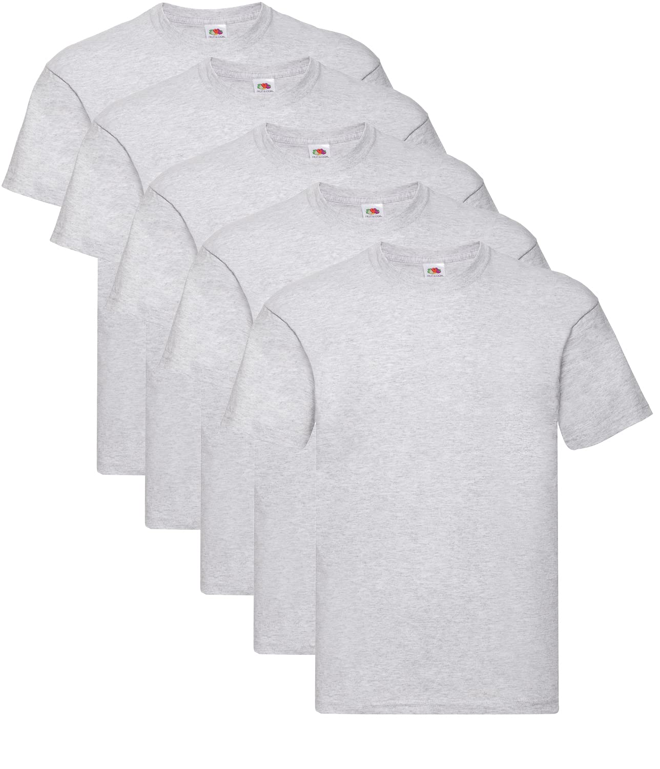 Fruit Of The Loom Men's 5 Grey + 1 Hl Purchase Notepad Shirt, 3XL