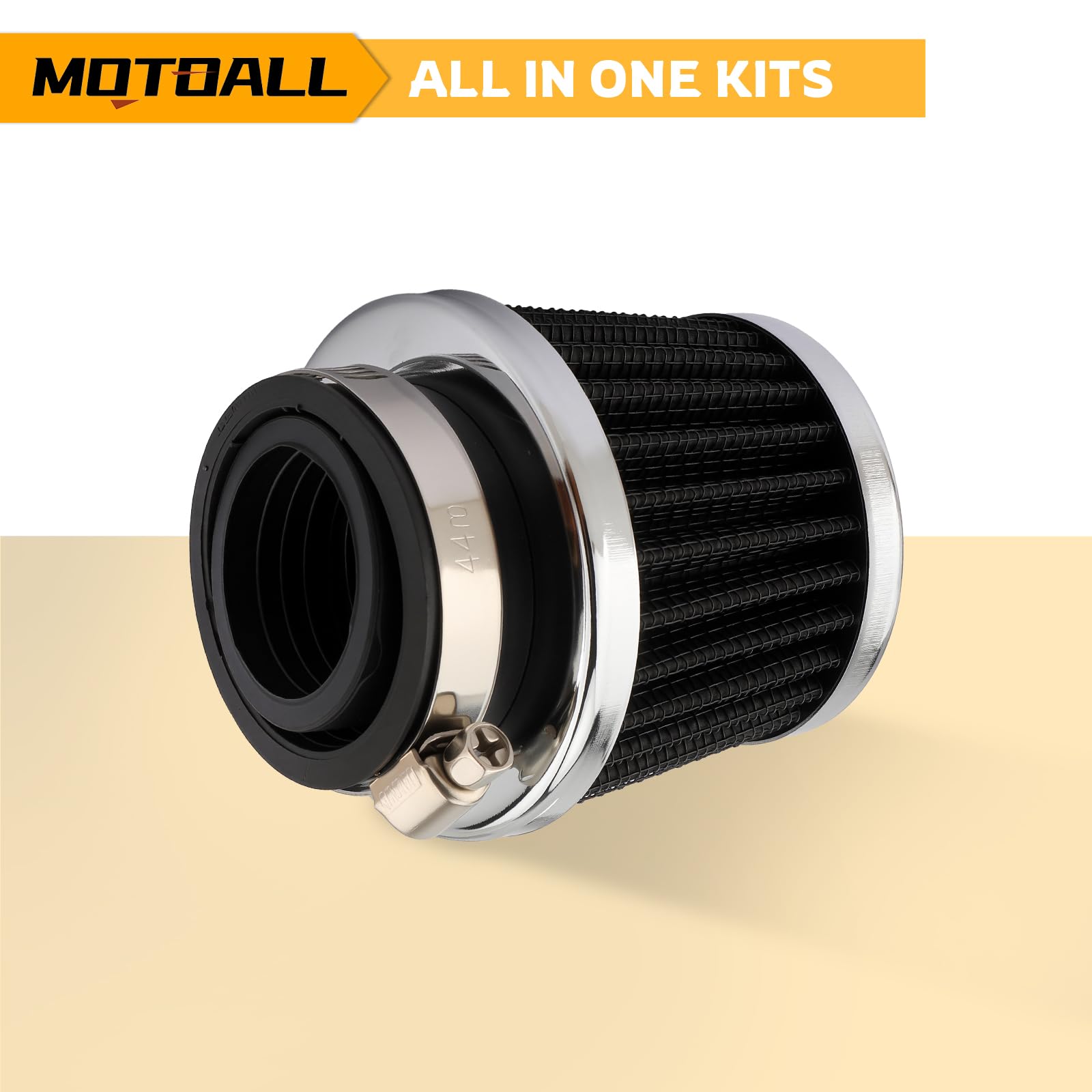 MOTOALL Filtro de aire de 28 mm de diámetro interior de 28 mm para moto de cross de 50 cc 90 110 125 cc para Honda Taotao Scooter