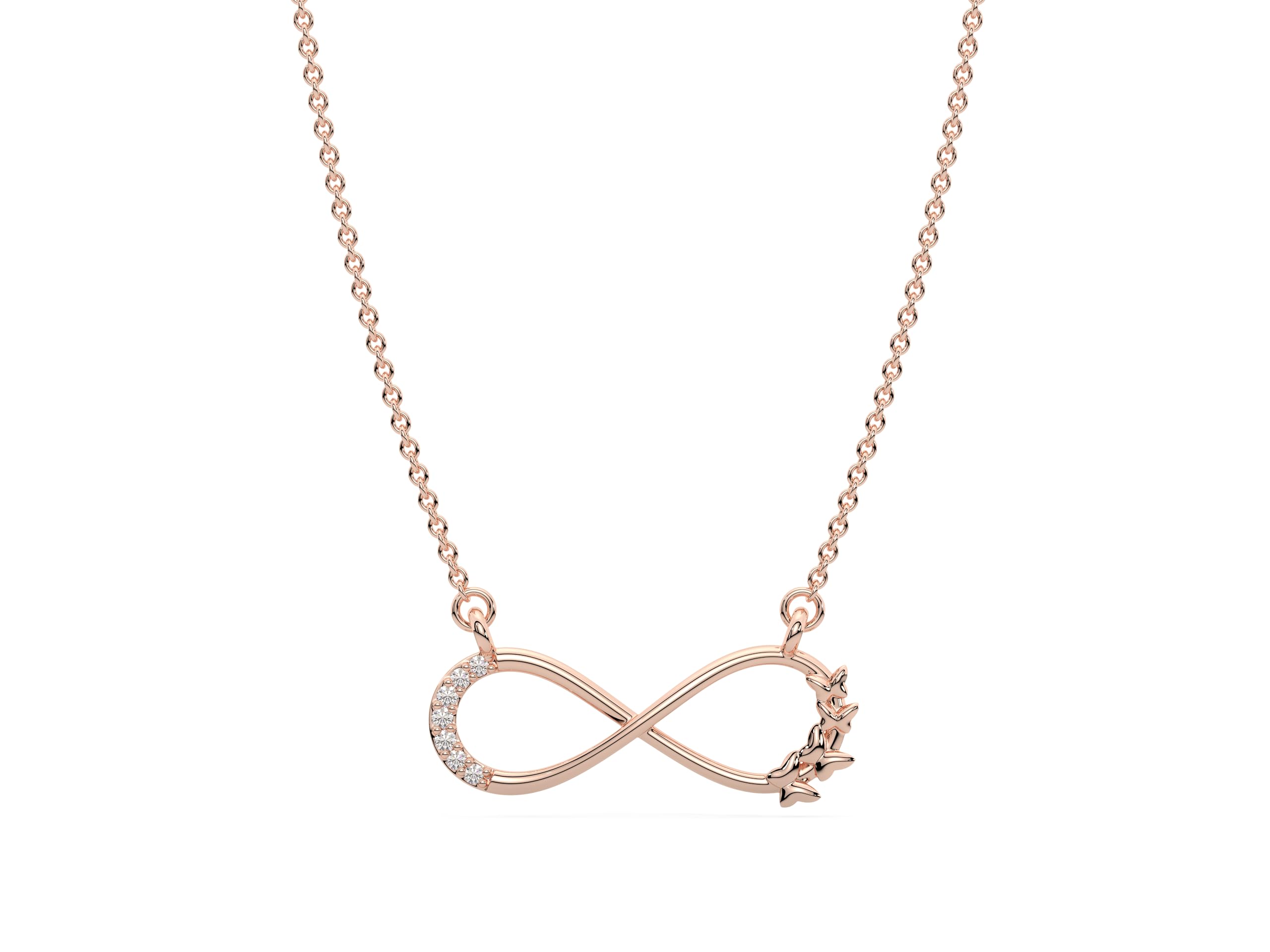 KOARRA 925 Sterling Silver Rose Gold Infinity Pendant Necklace for Women & Girls - Anniversary, Birthday Gift for Women & Girl - 925 Purity Certificate of Authenticity (B0CVS27JSS) Amazon Price History, Amazon Price Tracker