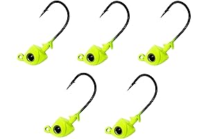 Reaction Tackle Tungsten Swimbait Jig Heads - 5-Pack