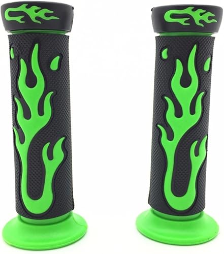 Miniatura 5 de -7/8" 0.866 in Flame Gel Manillar Grips VERDE Compatible con Kawasaki Suzuki ATV KTV Scooter [B01MYO5DBN]